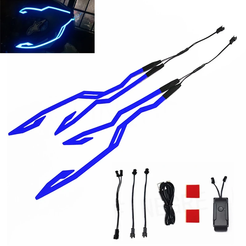 4-in-1 Rechargeable Motorcycle Helmet Night Riding Cold Light Signal Flashing Strip LED Luminous Sticker USB Charger
4-in-1 Rechargeable Motorcycle Helmet Night Riding Cold Light Signal Flashing Strip LED Luminous Sticker USB Charger