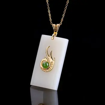 New Fine 925 Sterling Silver necklace Pendant For Women Natural Jade
New Fine 925 Sterling Silver necklace Pendant For Women Natural Jade