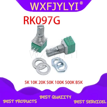 5pcs RK097G 5K 10K 20K 50K 100K 500K B5K with a switch audio 6pin shaft 15mm amplifier sealing potentiometer
5pcs RK097G 5K 10K 20K 50K 100K 500K B5K with a switch audio 6pin shaft 15mm amplifier sealing potentiometer