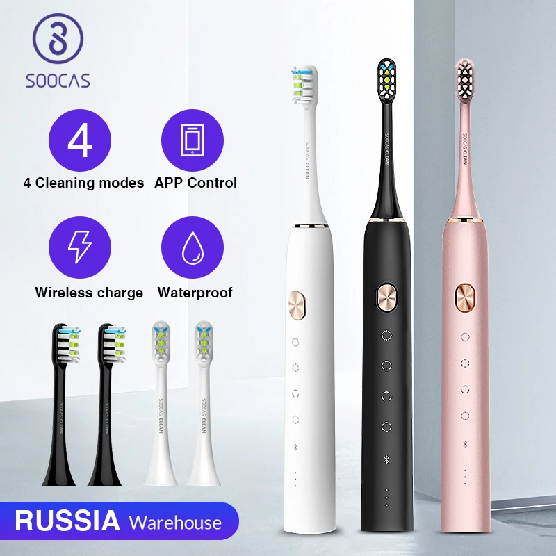 SOOCAS X3 Sonic Toothbrush Electric Tooth Brush for Xiaomi Mijia Ultrasonic Automatic Upgraded chargeable Adult Waterproof IPX7
SOOCAS X3 Sonic Toothbrush Electric Tooth Brush for Xiaomi Mijia Ultrasonic Automatic Upgraded chargeable Adult Waterproof IPX7