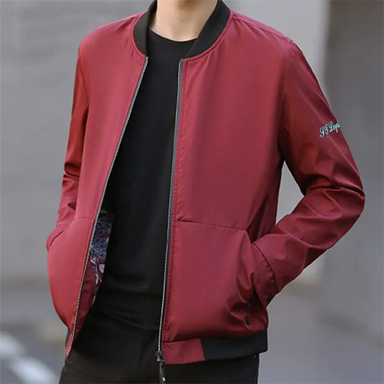 5XL Mens Jacket Autumn Bomber Jacket Coat Male Korean Japan Style Jacket Stand Baseball Collar Fashion Brand Hip Hop Streetwear 06