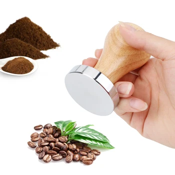 51mm 58mm Wood Handle Espress Coffee Tamper Stainless Steel Flat Base Coffee Tamper Coffee Powder Hammer Coffeeware
51mm 58mm Wood Handle Espress Coffee Tamper Stainless Steel Flat Base Coffee Tamper Coffee Powder Hammer Coffeeware