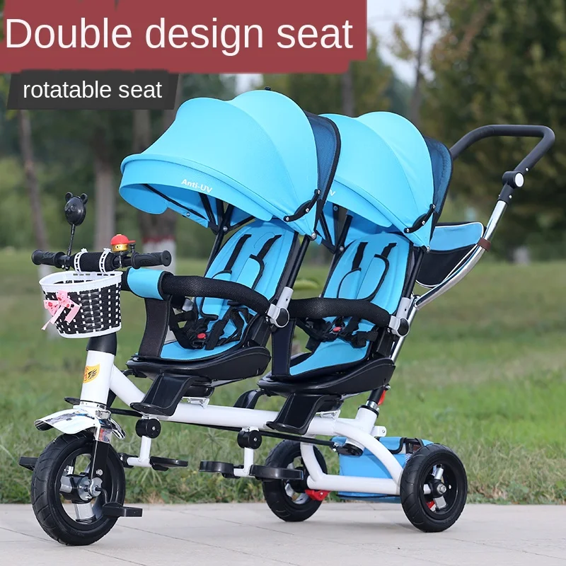 triciclo infantil The Children Tricycle Twin Baby Cart Double Bicycle Light Baby Stroller 3 Wheel Tricycle Baby Bike triciclo infantil The Children Tricycle Twin Baby Cart Double Bicycle Light Baby Stroller 3 Wheel Tricycle Baby Bike