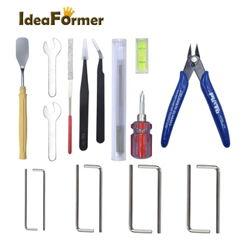 3D Printer Parts DIY Full Tools 3D Printing finishing tool Level/Wrench/Tweezers/ Shovel/Nozzle Cleaning Kit Use for 3D Printer.
3D Printer Parts DIY Full Tools 3D Printing finishing tool Level/Wrench/Tweezers/ Shovel/Nozzle Cleaning Kit Use for 3D Printer.