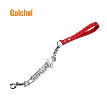 Spring buffer metal pet traction short springs leashes for training small medium dogs walking lead 50 cm
Spring buffer metal pet traction short springs leashes for training small medium dogs walking lead 50 cm