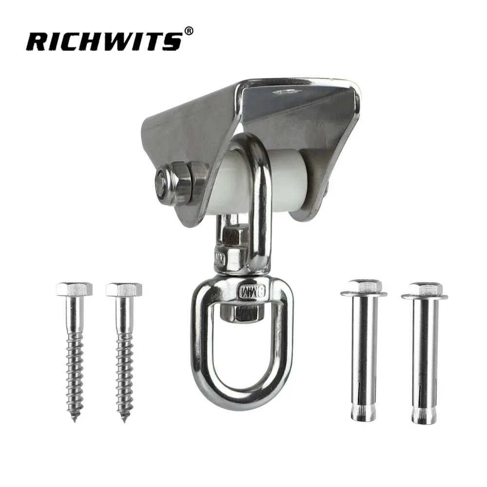 Heavy Duty Swing Hangers Stainless Steel 304 hammock hanging kit swivel swing hanger ceiling hanging hook with Nylon
Heavy Duty Swing Hangers Stainless Steel 304 hammock hanging kit swivel swing hanger ceiling hanging hook with Nylon