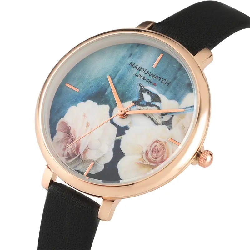 Vintage Quartz Watch for Girls Attractive Flower Pattern Dial Women Watches Clear Rose Gold Pointers Durable Leather Strap
Vintage Quartz Watch for Girls Attractive Flower Pattern Dial Women Watches Clear Rose Gold Pointers Durable Leather Strap