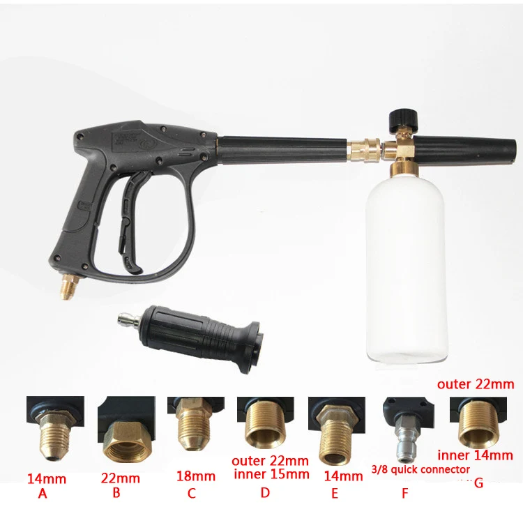 Adjustable Foam Nozzle Car Washer Snow Foam Lance for Karcher K Series Soap Foamer Professional Foam Generator Car Styling
Adjustable Foam Nozzle Car Washer Snow Foam Lance for Karcher K Series Soap Foamer Professional Foam Generator Car Styling