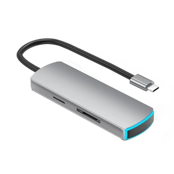 6 In 1 for Mac Book Docking Station Type-C to Hdmi + Tf / Sd Expansion Dock with Breathing Light
6 In 1 for Mac Book Docking Station Type-C to Hdmi + Tf / Sd Expansion Dock with Breathing Light
