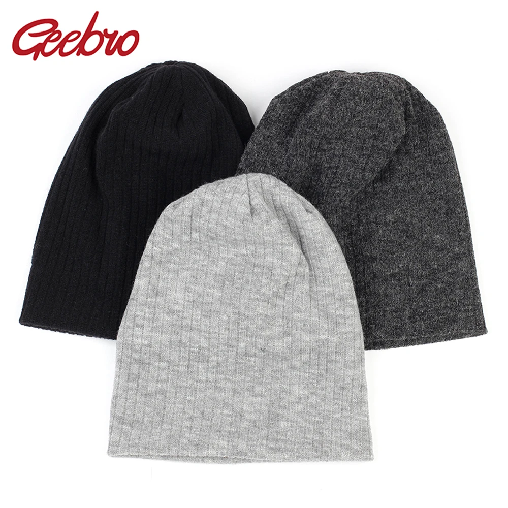Geebro Men Winter Fashion Warm Solid Color Ribbed Soft Beanies Woman Cotton Elastic Casual Skullies Adults Comfortable Bonnet
Geebro Men Winter Fashion Warm Solid Color Ribbed Soft Beanies Woman Cotton Elastic Casual Skullies Adults Comfortable Bonnet
