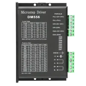 Stepper Motor Driver DM556 Step Motor Driver Controller for 42/57 Stepper Motors CNC Router Milling
Stepper Motor Driver DM556 Step Motor Driver Controller for 42/57 Stepper Motors CNC Router Milling