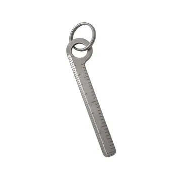 A207 TC4 Titanium alloy small ruler keychain portable ruler EDC measurement tool cm inch send titanium ring Multifunctional clip
A207 TC4 Titanium alloy small ruler keychain portable ruler EDC measurement tool cm inch send titanium ring Multifunctional clip