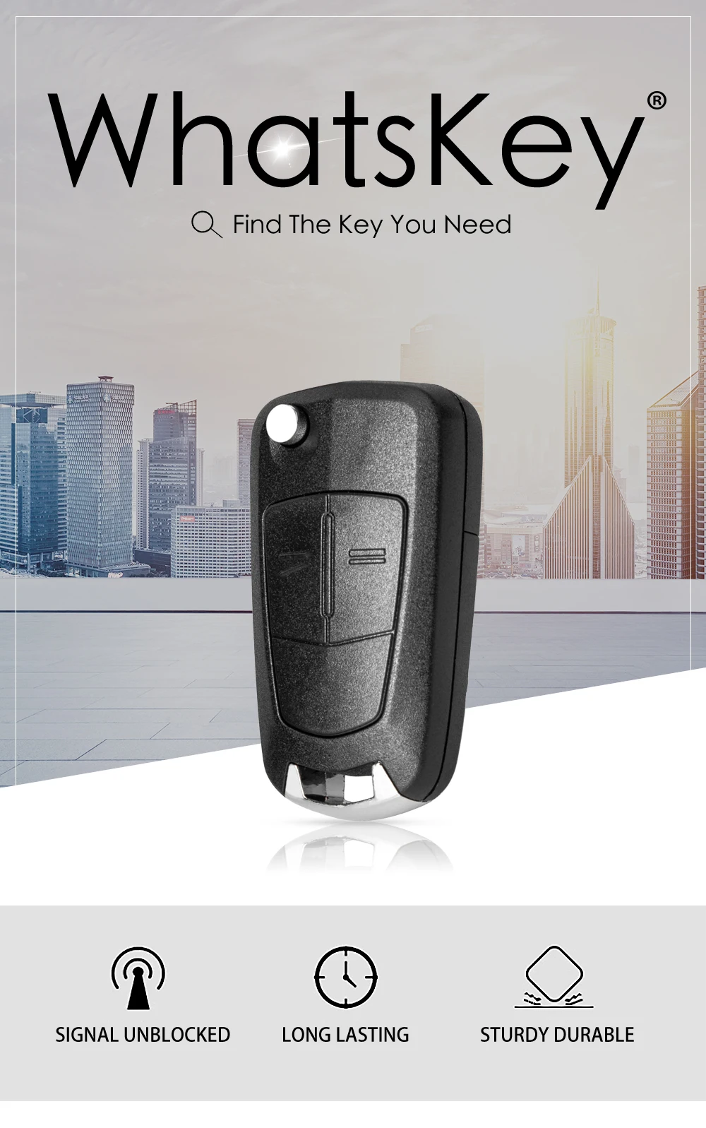 WhatsKey Flip Key Shell For Vauxhall Opel Astra J Corsa D Insignia Vectra C Zafira 2 BNT Remote Key Case Uncut Blade Replacement WhatsKey Flip Key Shell For Vauxhall Opel Astra J Corsa D Insignia Vectra C Zafira 2 BNT Remote Key Case Uncut Blade Replacement