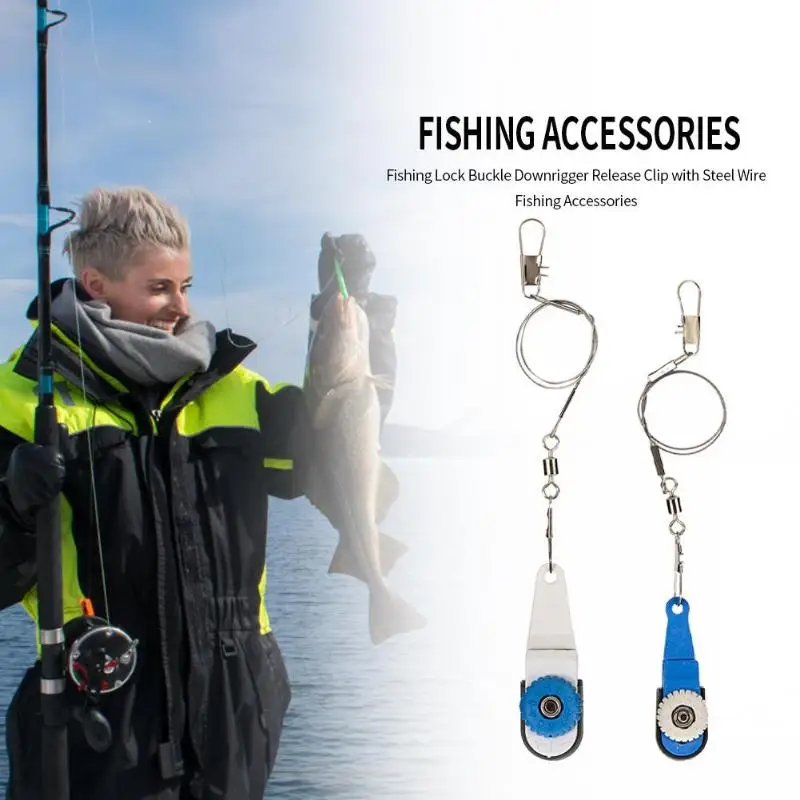 Downrigger Release Clip Fishing Lock Buckle with Steel Wire Fishing Accessories with Sufficient Durability and Ruggedness
Downrigger Release Clip Fishing Lock Buckle with Steel Wire Fishing Accessories with Sufficient Durability and Ruggedness
