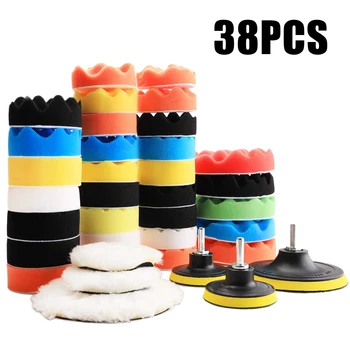 39Pcs Sponge Polishing Pads Drill Adapter Tool Kit Car Care Polisher Waxing Polishing Pads+Drill Adapter+Suction Cup+Wool Mat
39Pcs Sponge Polishing Pads Drill Adapter Tool Kit Car Care Polisher Waxing Polishing Pads+Drill Adapter+Suction Cup+Wool Mat