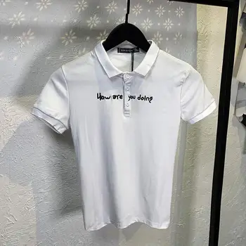 Short sleeve T-shirt women's 2020 summer new color contrast print top with thin off shoulder sleeves
Short sleeve T-shirt women's 2020 summer new color contrast print top with thin off shoulder sleeves