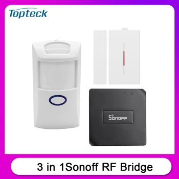 3 In 1 SONOFF RF Bridge 433MHz WIFI Wireless Switch Module + PIR2 PIR Sensor + DW1 Door Window Alarm Sensor for Alexa Google
3 In 1 SONOFF RF Bridge 433MHz WIFI Wireless Switch Module + PIR2 PIR Sensor + DW1 Door Window Alarm Sensor for Alexa Google