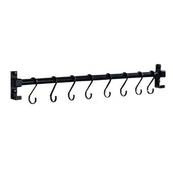 50cm Kitchen Bathroom Organizer Storage Space Aluminium Rack Wall Mounted Utensil Hanging Rack Organizer Black for Towel
50cm Kitchen Bathroom Organizer Storage Space Aluminium Rack Wall Mounted Utensil Hanging Rack Organizer Black for Towel