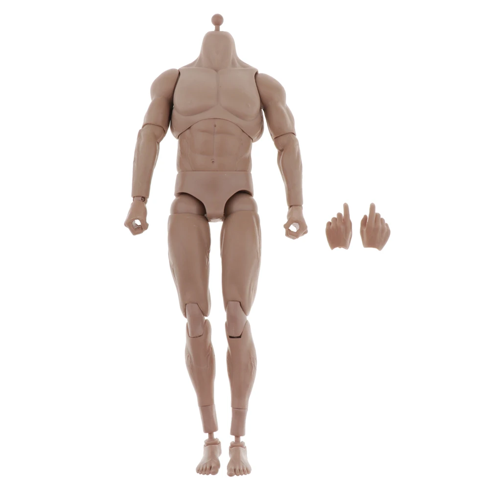 Male Figure Body, Muscular Man Doll Male Female Set PVC Movebale Action Figure Model for SHF (Height:28cm) Male Figure Body, Muscular Man Doll Male Female Set PVC Movebale Action Figure Model for SHF (Height:28cm)