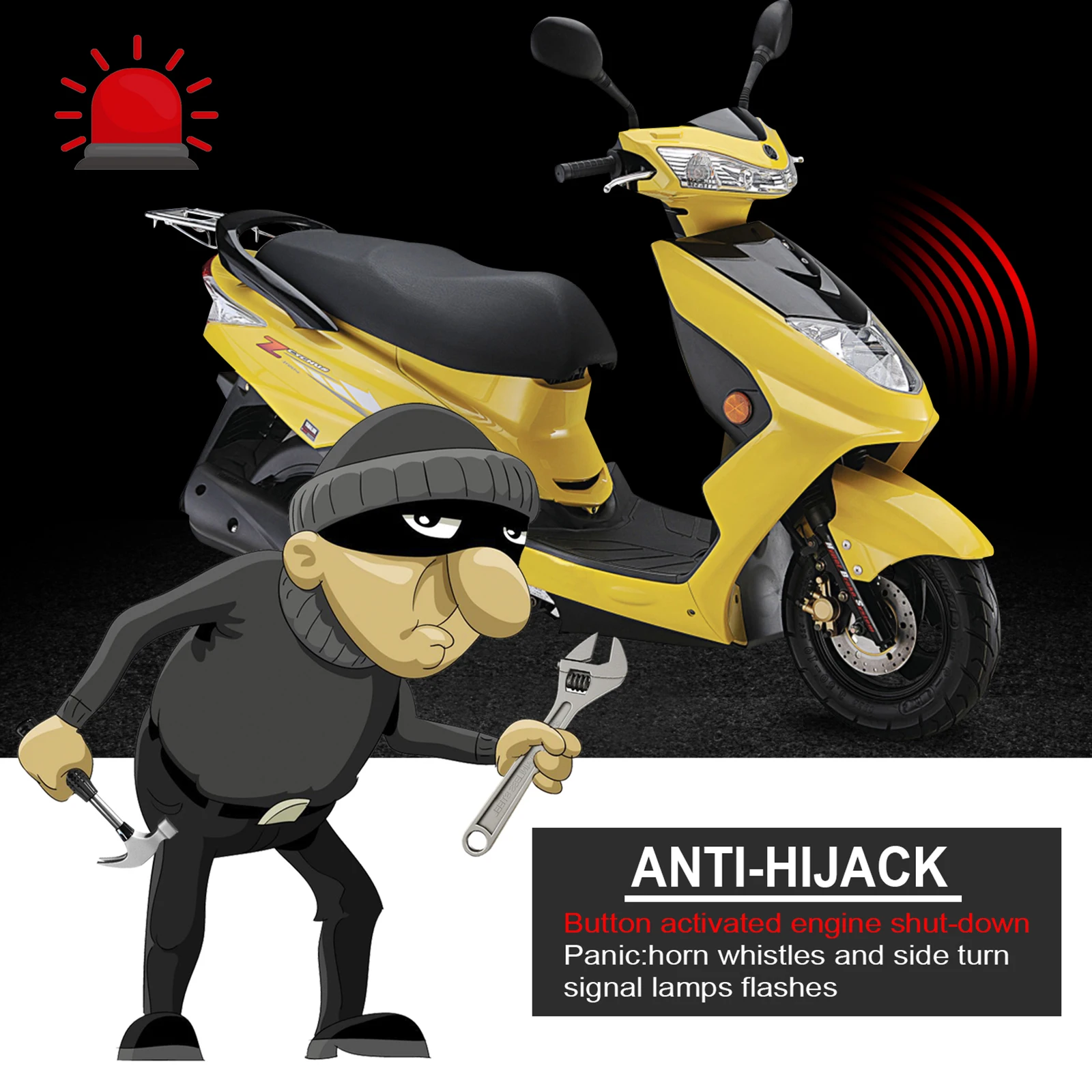 Security Alarm Burglar Alarm Anti-theft Protection Wireless Remote Universal 2020 Motorcycle Scooter Alarm Security System
Security Alarm Burglar Alarm Anti-theft Protection Wireless Remote Universal 2020 Motorcycle Scooter Alarm Security System