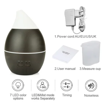 Aromatherapy Air Humidifier Aroma Essential Oil Diffuser Ultrasonic Mist Maker Electric Aroma Diffuser Fogger Deep wood grain
Aromatherapy Air Humidifier Aroma Essential Oil Diffuser Ultrasonic Mist Maker Electric Aroma Diffuser Fogger Deep wood grain