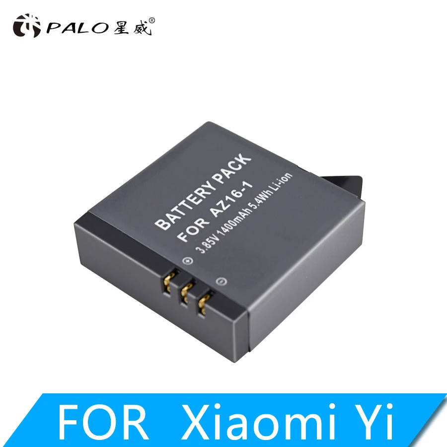 Горячая Распродажа 1 шт. Оригинальная батарея PALO YI 4K для экшн-камеры Xiaoyi 2 1400 мАч 3 85