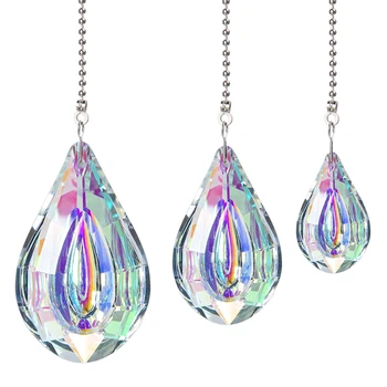 H&D Set 3pcs Suncatcher Crystal Prisms Pendant Rainbow Maker Hanging Crystals Sun Catcher with Metal Chain Hang Window Ornament
H&D Set 3pcs Suncatcher Crystal Prisms Pendant Rainbow Maker Hanging Crystals Sun Catcher with Metal Chain Hang Window Ornament