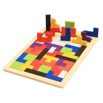 Wooden Jigsaw Puzzle IQ Game Colorful Geometric Shape Tangram Brain Teaser Baby Kid Educational Toy 
Wooden Jigsaw Puzzle IQ Game Colorful Geometric Shape Tangram Brain Teaser Baby Kid Educational Toy