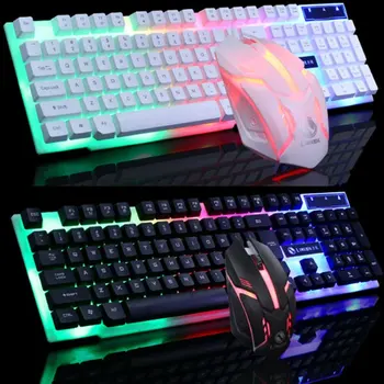 Wired Mechanical Keyboard Led Glowing Computer Desktop Mouse Game Suite Usb 104 Keycaps Computer Game Keyboards
Wired Mechanical Keyboard Led Glowing Computer Desktop Mouse Game Suite Usb 104 Keycaps Computer Game Keyboards