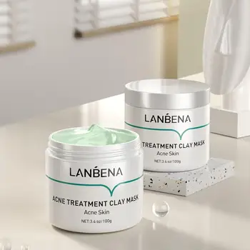 LANBENA Clay Mask Acne Treatment Skin Deep Cleansing Oil Controlling Acnes Chronic Remove Skin Firming Grease Pores Complete
LANBENA Clay Mask Acne Treatment Skin Deep Cleansing Oil Controlling Acnes Chronic Remove Skin Firming Grease Pores Complete
