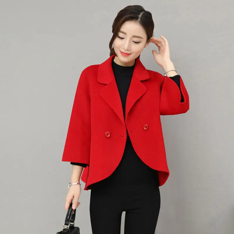Woolen coat female short section 2020 spring and autumn Korean version of the wild small incense wind thickened woolen cloth sm
Woolen coat female short section 2020 spring and autumn Korean version of the wild small incense wind thickened woolen cloth sm