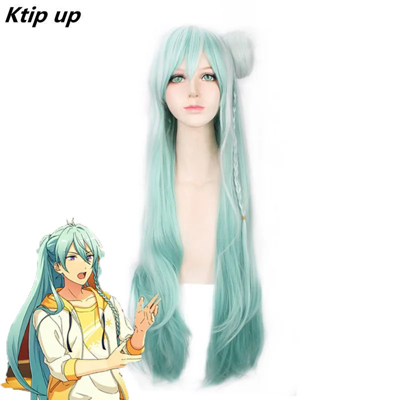 Ktip Up Ensemble Stars Hibiki Wataru Long Green White Ombre Cosplay Braided Wig With Bun+Free Wig Cap
Ktip Up Ensemble Stars Hibiki Wataru Long Green White Ombre Cosplay Braided Wig With Bun+Free Wig Cap