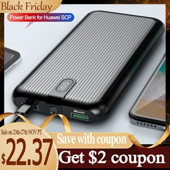 20000mAh Power Bank SCP Super Charge PD 22.5W For Huawei 3 USB Output Ports TypeC PD3.0 18W for iPhone Macbook LED Display
20000mAh Power Bank SCP Super Charge PD 22.5W For Huawei 3 USB Output Ports TypeC PD3.0 18W for iPhone Macbook LED Display