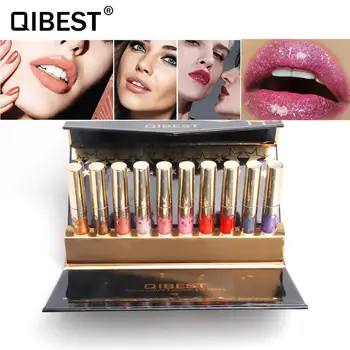 QiBest 10 Colors/box Soft Velvet Liquid Lipstick Kit Lips Makeup Cosmetics Matte Nude Lip Gloss Set Waterproof Silky Lipgloss
QiBest 10 Colors/box Soft Velvet Liquid Lipstick Kit Lips Makeup Cosmetics Matte Nude Lip Gloss Set Waterproof Silky Lipgloss