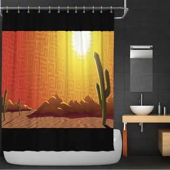 Desert Sunset Shower Curtain,183735 Bathroom Decor Set with Hooks,36''W x 72''H
Desert Sunset Shower Curtain,183735 Bathroom Decor Set with Hooks,36''W x 72''H