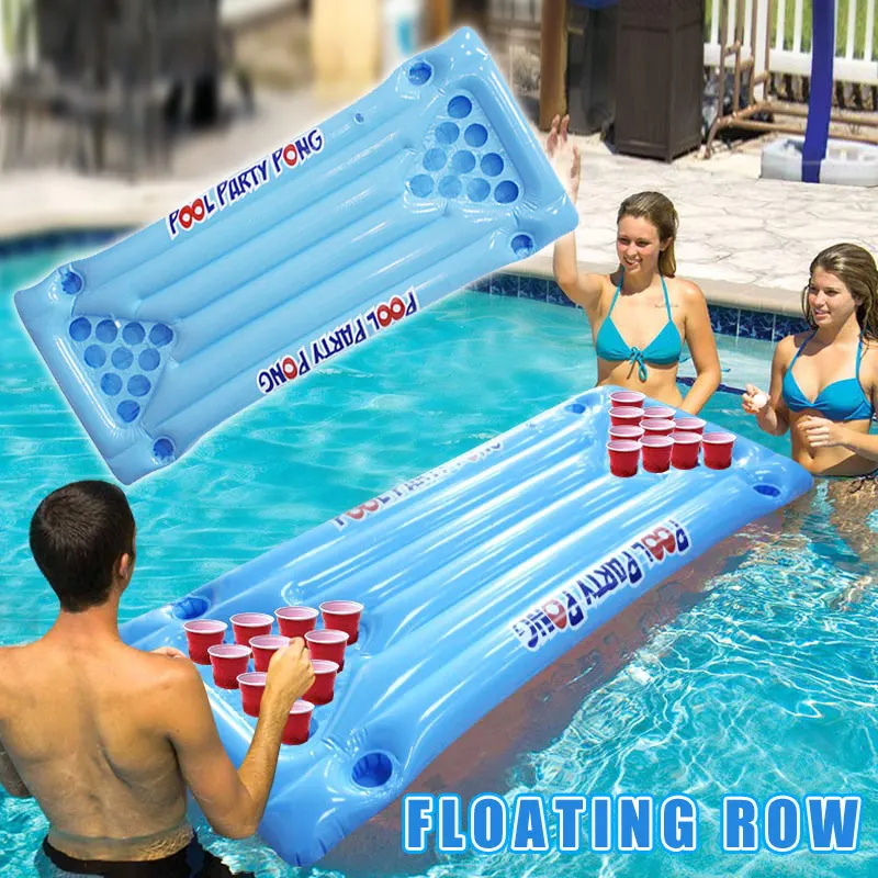 New PVC Inflatable Beer Pong Table Mattress Lounge Pool Float 24 Cup Holder for Summer NE
New PVC Inflatable Beer Pong Table Mattress Lounge Pool Float 24 Cup Holder for Summer NE