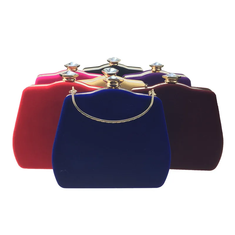 Fashion Super Soft Velvet Gourd-Shaped Evening Bag Diamond Set WOMEN'S Handbag Velvet Cheongsam Hard Case Bag with Chain
Fashion Super Soft Velvet Gourd-Shaped Evening Bag Diamond Set WOMEN'S Handbag Velvet Cheongsam Hard Case Bag with Chain