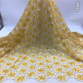 2020 African high quality sequence lace fabric Nigerian French sequins net tulle mesh lace fabric for evening dresses
2020 African high quality sequence lace fabric Nigerian French sequins net tulle mesh lace fabric for evening dresses
