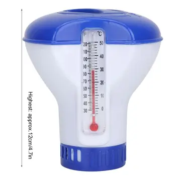 5 5 Inch Swimming Pool Floating Chemical Chlorine Dispenser with Thermometer Disinfection Auto Applicator Pump Spa Hot Tub
5 5 Inch Swimming Pool Floating Chemical Chlorine Dispenser with Thermometer Disinfection Auto Applicator Pump Spa Hot Tub