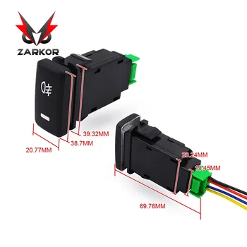 Zarkor for Toyota Fog Light Switch control switch Push 4 Wire Button FIT 12V IP68 profession Waterproof Wiring Harness
Zarkor for Toyota Fog Light Switch control switch Push 4 Wire Button FIT 12V IP68 profession Waterproof Wiring Harness