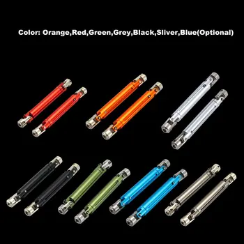 2PCS R86042 Metal Drive Shaft Front/Rear Axle Universal Joint Transmission Shafts for 1:10 RGT 86100 Model Cars Upgrade Parts
2PCS R86042 Metal Drive Shaft Front/Rear Axle Universal Joint Transmission Shafts for 1:10 RGT 86100 Model Cars Upgrade Parts