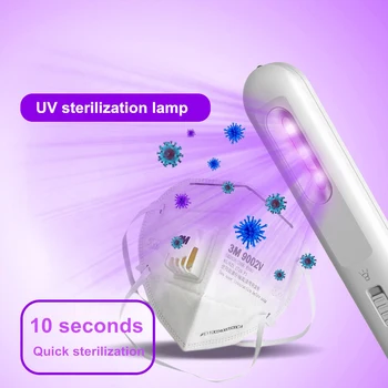 2020 Portable UVC Light Sanitizer Wand Ultraviolet Disinfection Lamp USB Charging LED Sterilizer Light for Daily Necessities
2020 Portable UVC Light Sanitizer Wand Ultraviolet Disinfection Lamp USB Charging LED Sterilizer Light for Daily Necessities