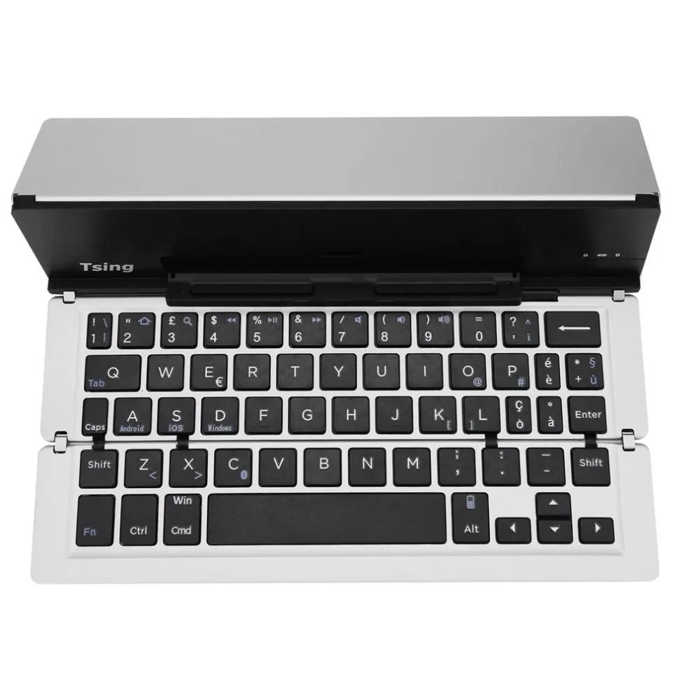 Compact Portable KeyBoard Tri-Foldable Metal Aluminum Alloy 3.7V 400mAh KeyBoard 10m Operating Fantastic Workmanship
Compact Portable KeyBoard Tri-Foldable Metal Aluminum Alloy 3.7V 400mAh KeyBoard 10m Operating Fantastic Workmanship