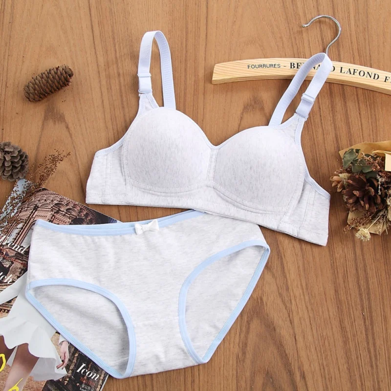 Women Bra Sets Ladies Sweet Padded Push Up Bras Seamless Cotton Briefs Comfort Gathered Underwear Suits
Women Bra Sets Ladies Sweet Padded Push Up Bras Seamless Cotton Briefs Comfort Gathered Underwear Suits