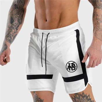 

Dragon ball mens casual shorts summer print pants men beach shorts 2020 men summer fashion bermuda shorts plus size 2XL