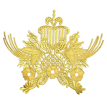 Iron On Gold Baroque Applique Embroidery Patch Embroidered Patches For Clothing Clothes Sticker Parches Bordados Ropa AC1553
Iron On Gold Baroque Applique Embroidery Patch Embroidered Patches For Clothing Clothes Sticker Parches Bordados Ropa AC1553