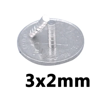 100pcs 3x2 mm N35 Mini Super Strong Powerful Neodymium Magnet 3x2mm Round Rare Earth Permanent Magnets 3*2mm 4.9
100pcs 3x2 mm N35 Mini Super Strong Powerful Neodymium Magnet 3x2mm Round Rare Earth Permanent Magnets 3*2mm 4.9