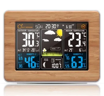 JOYLIVE Color Screen Weather Forecast Clock Radio Wave Clock Multifunctional Electronic Alarm Clock Wireless Weather Clock
JOYLIVE Color Screen Weather Forecast Clock Radio Wave Clock Multifunctional Electronic Alarm Clock Wireless Weather Clock