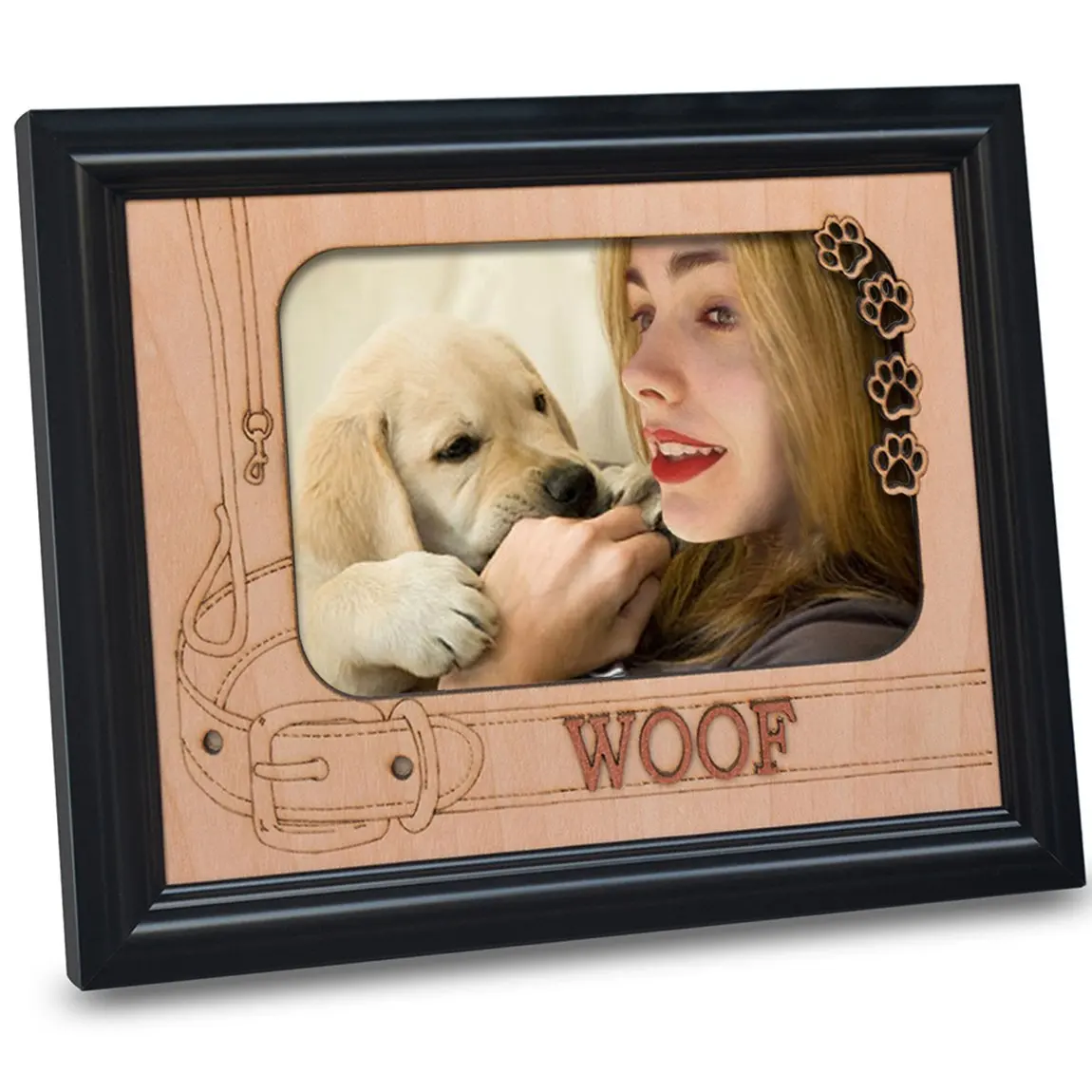 Giftgarden Pets Frame Dog Picture Frames 4 x 6 with Engraved WOOF and Paw Prints
Giftgarden Pets Frame Dog Picture Frames 4 x 6 with Engraved WOOF and Paw Prints