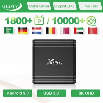 X96 Air QHDTV IPTV Belgium Nederlands Arabic IP TV Box Android 9.0 S905X3 Smart IPTV Arabic Algeria Germany No App Included 
X96 Air QHDTV IPTV Belgium Nederlands Arabic IP TV Box Android 9.0 S905X3 Smart IPTV Arabic Algeria Germany No App Included